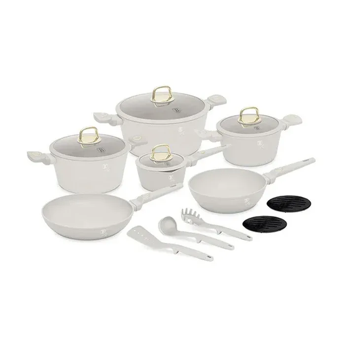 15PCS JGO DE UTENCILIOS P/ COCINAR SAHARA COLECCIÓN
