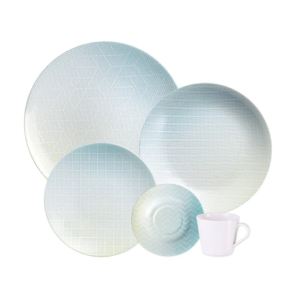 JUEGO DE PLATOS COLEECION POLARIS 20PC