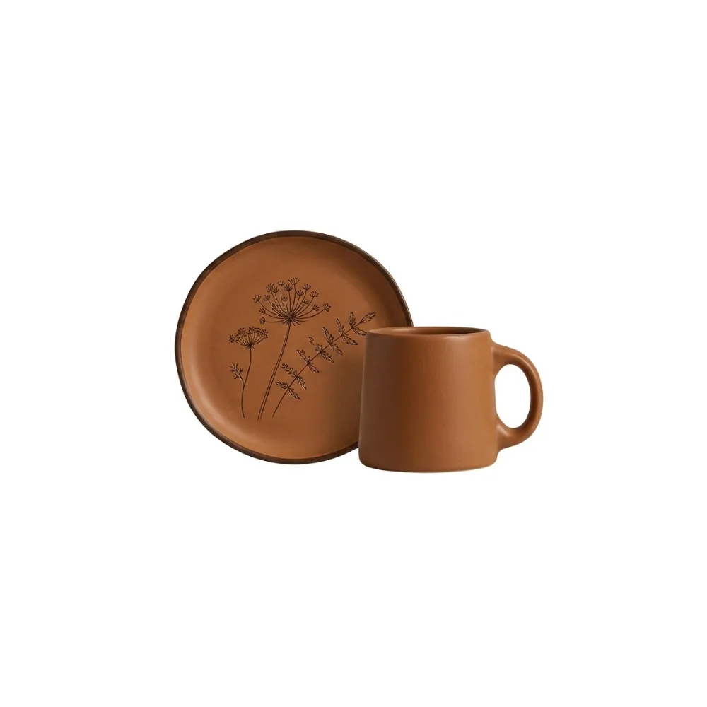 SET TAZA DE CAFE C/ PLATILLO TO FLY 11,5 x 11,5 x 8