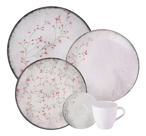 JUEGO DE PLATOS COLEECION FLORALIS 20PC