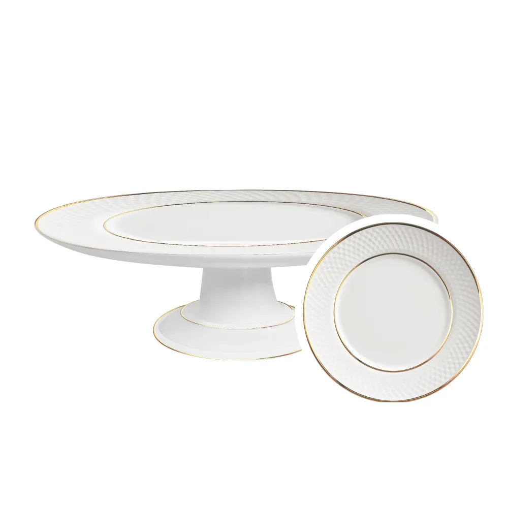 Plato de Pastel Split Oro - Ø 34 cm - Alt. 14 cm