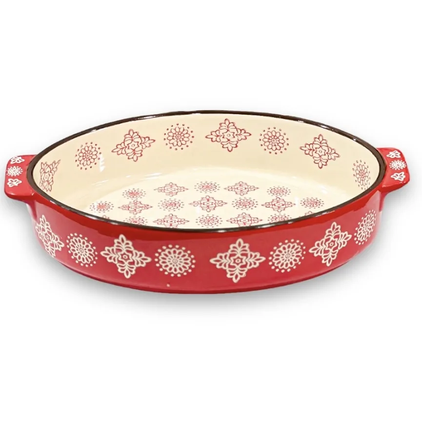 ASADERA CERAMICA 25CM OVEN FRESH COPOS DE NIEV