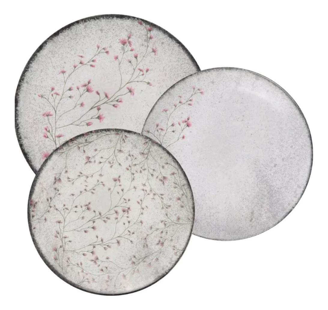 JUEGO DE PLATOS COLEECION FLORALIS 12PC
