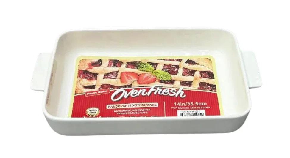ASADERA CERAMICA 10" OVEN FRESH BLANCO