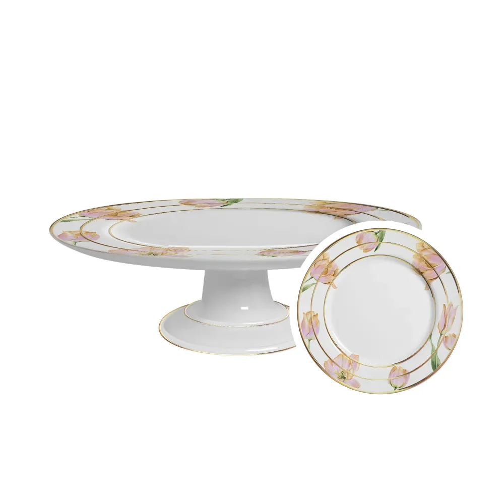 Plato de Pastel M Fiore - Ø 29 cm - Alt. 8.5 cm