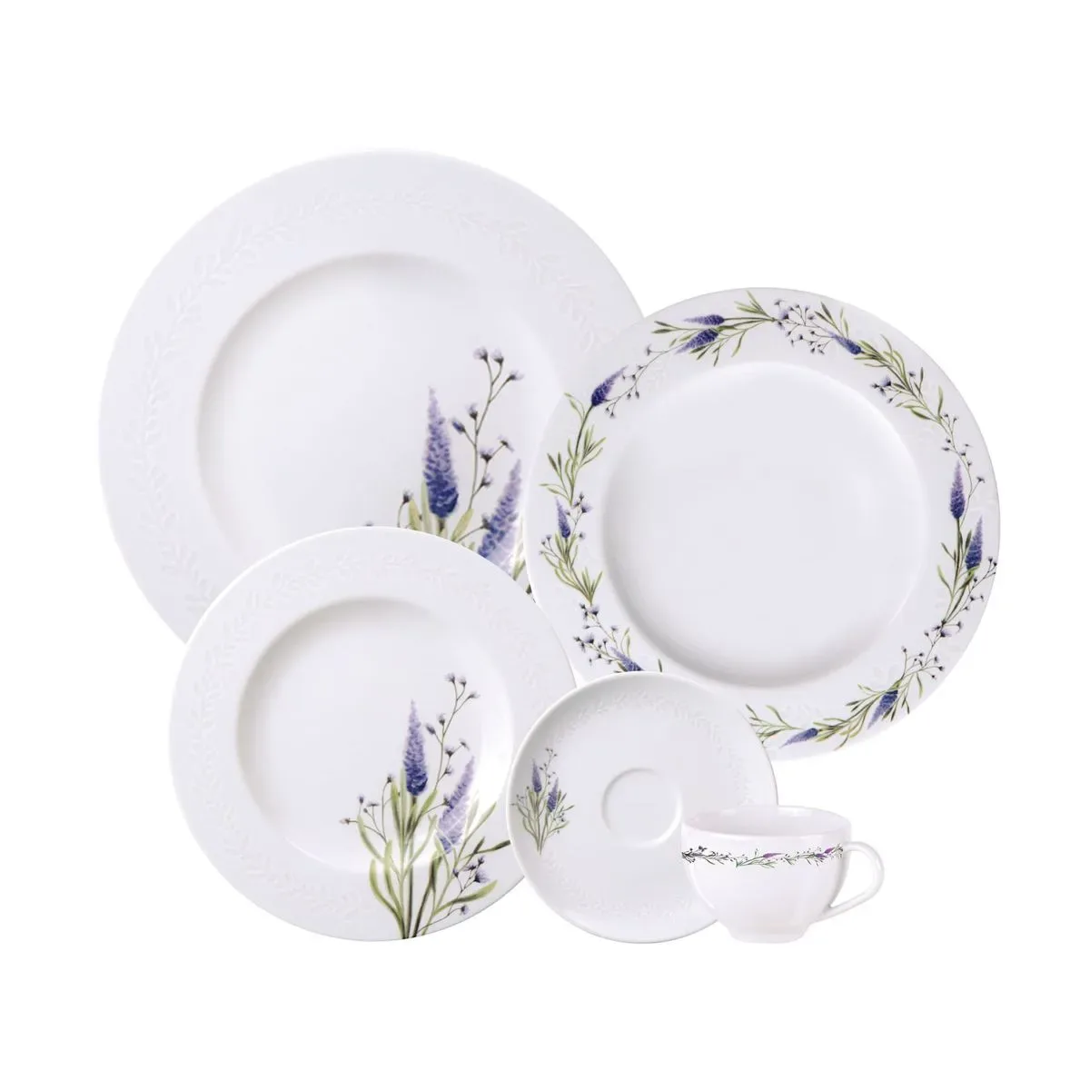 JUEGO DE PLATOS COLEECION LILLA 20PC