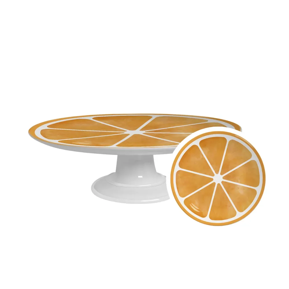 Plato de Pastel M Laranja - Ø 29 cm - Alt. 8.5 cm